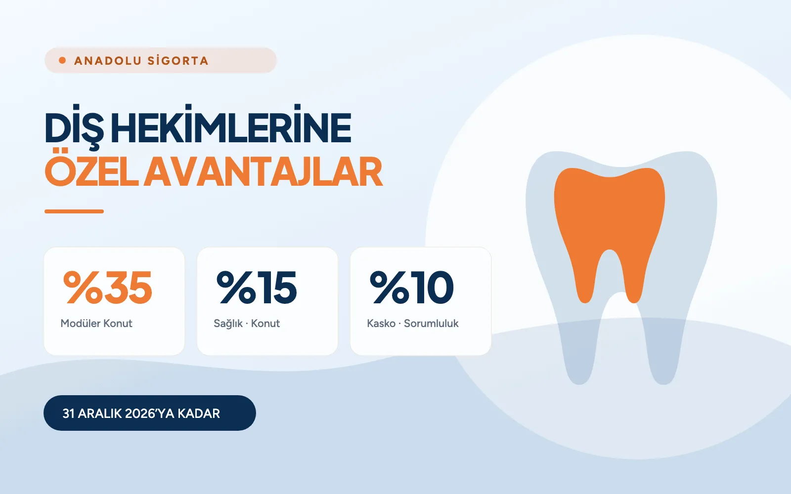 Anadolu Sigorta Diş Hekimlerine Özel Avantajlar Kampanyası
