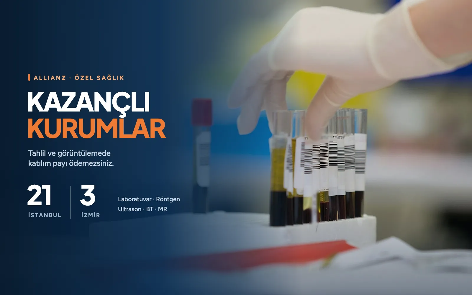 Allianz Anlaşmalı Hastaneler ve Kazançlı Kurumlar: Tahlil ve Görüntülemede Katılım Payı Avantajı