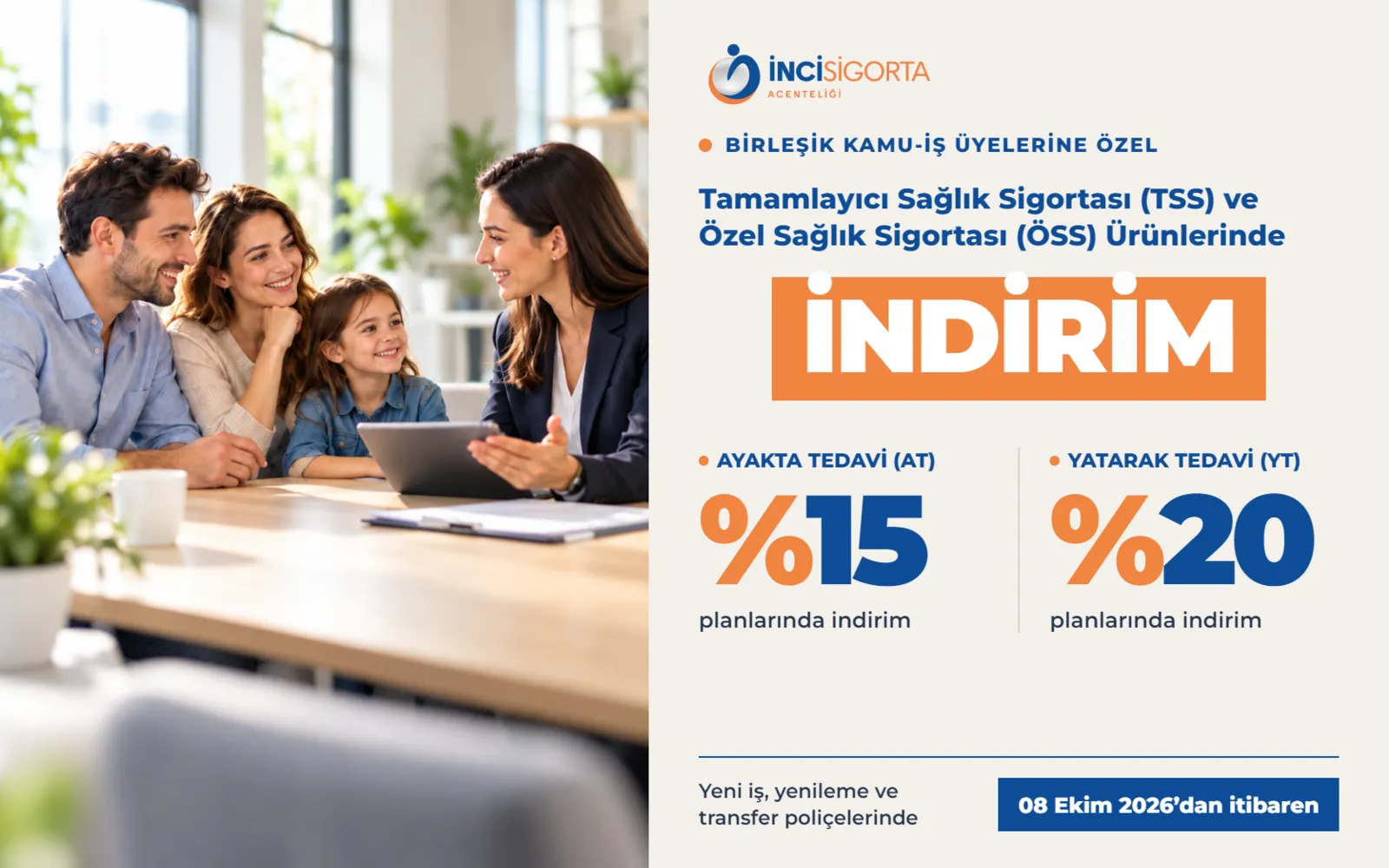 AXA Sigorta Birleşik Kamu-İş Üyelerine Sağlık Sigortasında İndirim