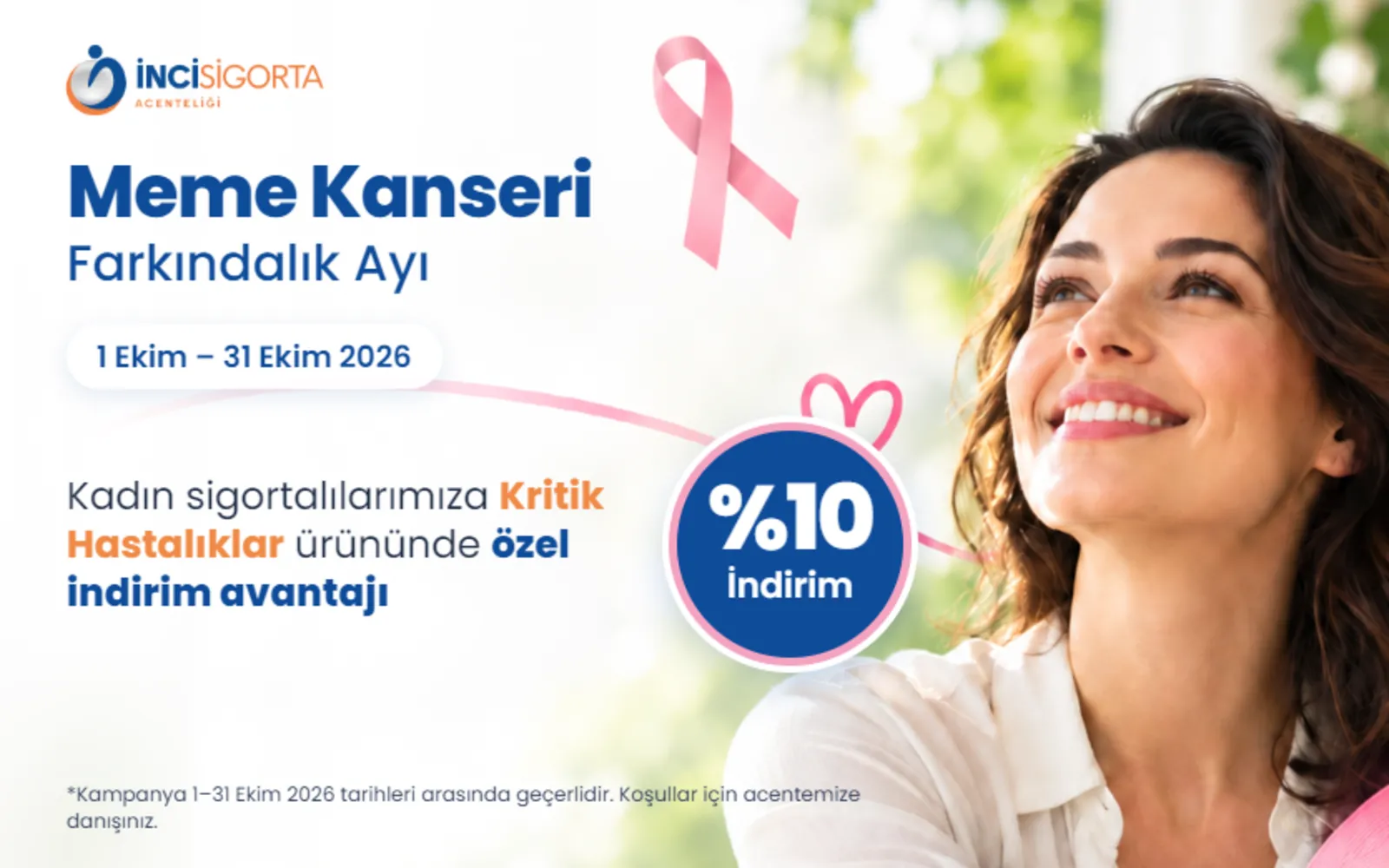 Neova Sigorta Meme Kanseri Farkındalık Ayı’nda Kadınlara NeoKritik’te %10 İndirim