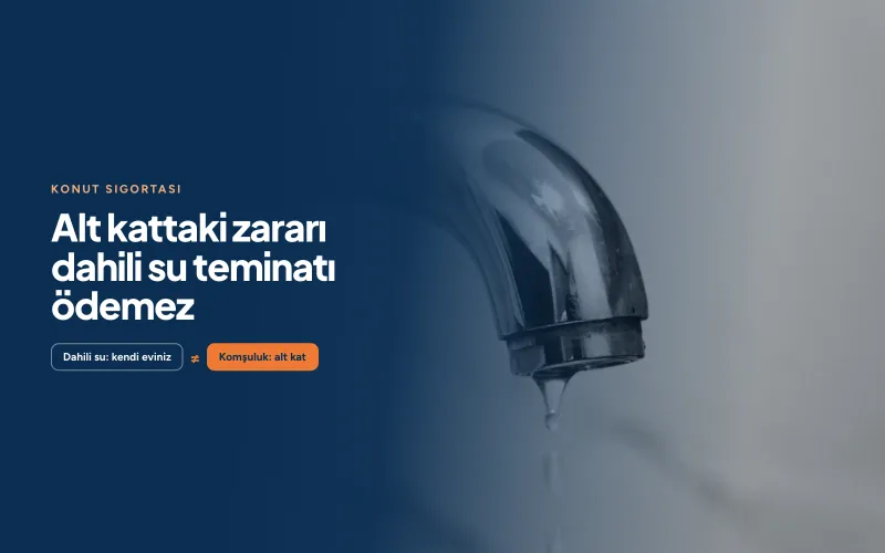 Alt Kata Su Sızdıysa Komşuya Verdiğiniz Zararı Konut Sigortası Öder mi?