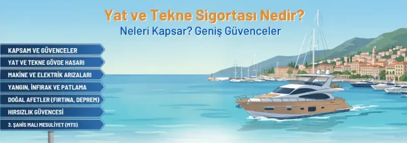 Yat ve Tekne Sigortası Nedir, Neleri Kapsar?