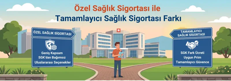 Özel Sağlık Sigortası ile Tamamlayıcı Sağlık Sigortası Arasındaki Fark