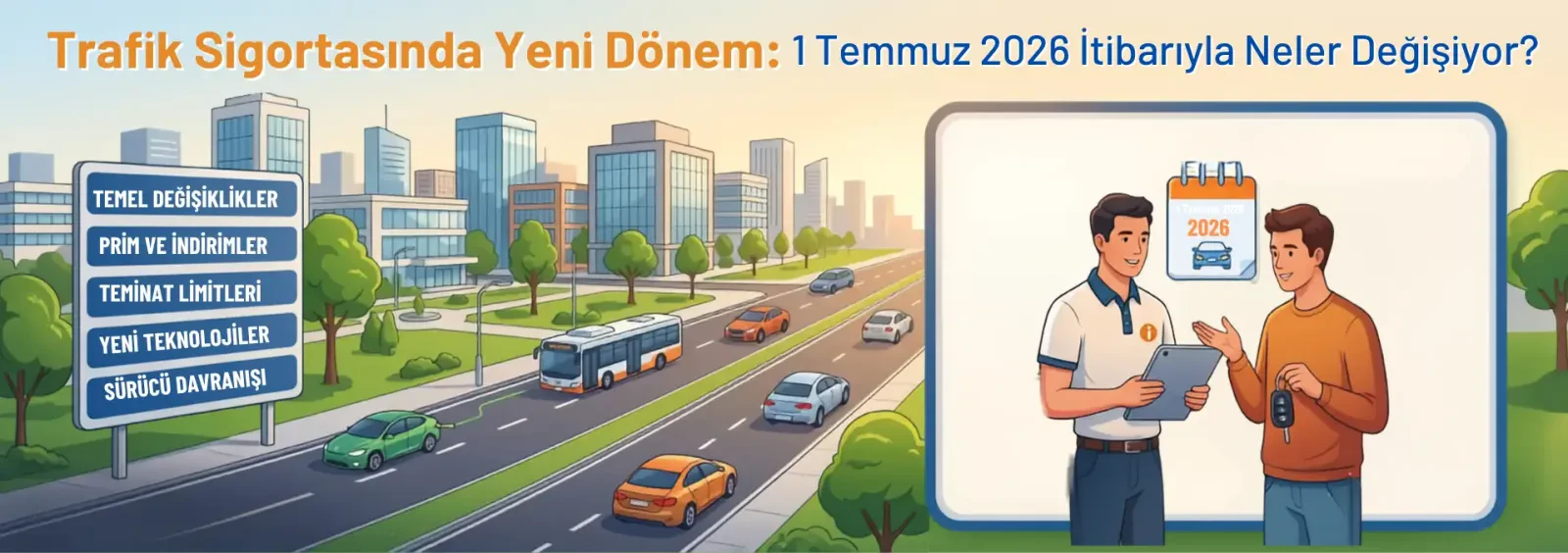 Trafik Sigortasında Yeni Dönem: 1 Temmuz 2026 İtibarıyla Neler Değişiyor?