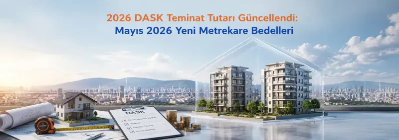 2026 DASK Teminat Tutarı Güncellendi: Mayıs 2026 Yeni Metrekare Bedelleri