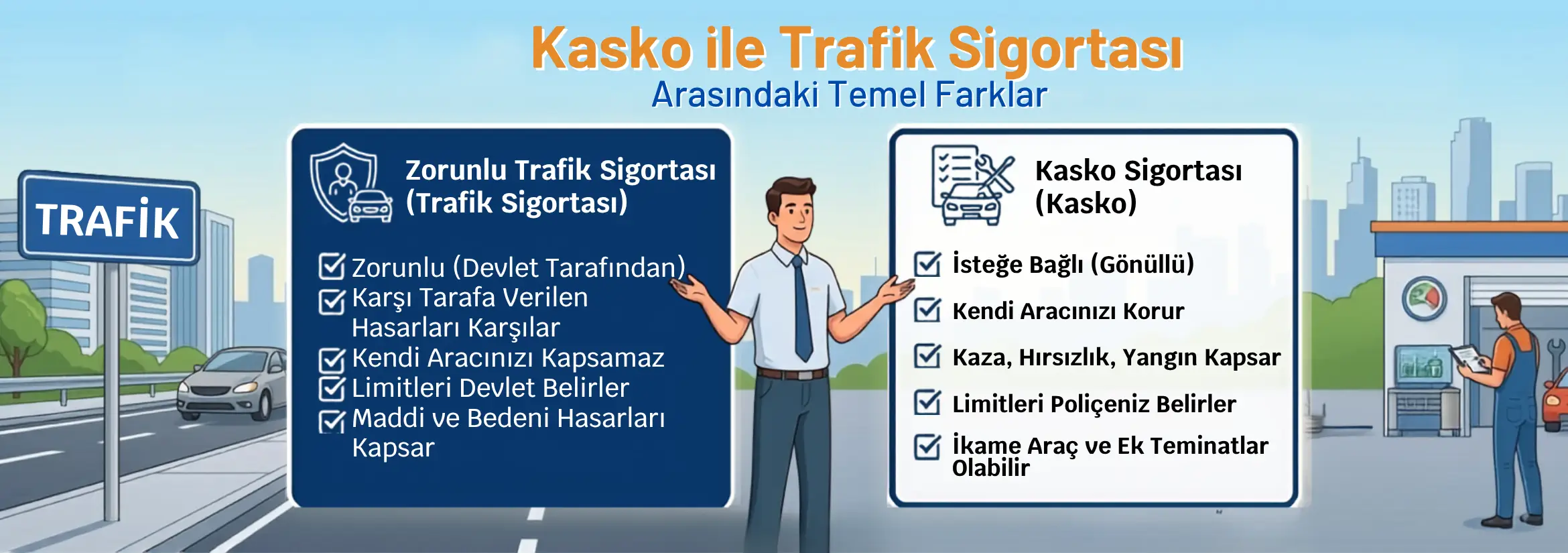 Kasko ile Trafik Sigortası Arasındaki Fark Nedir