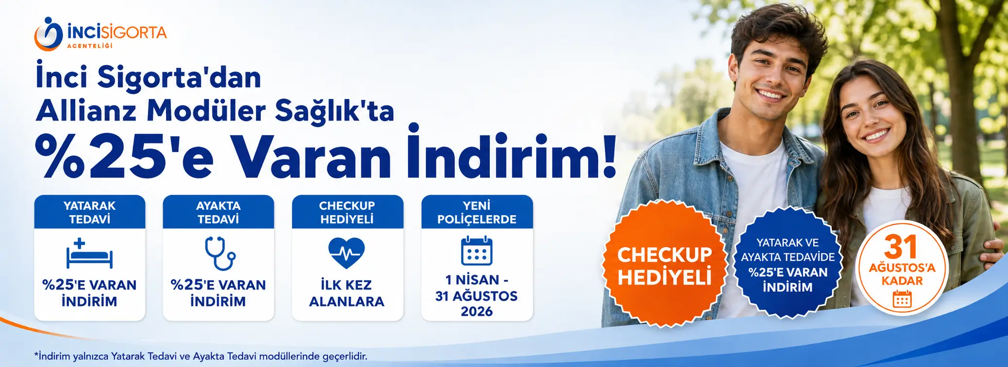 Allianz Modüler Sağlık Yaz Kampanyası Checkup Hediyeli, %25’e Varan İndirim